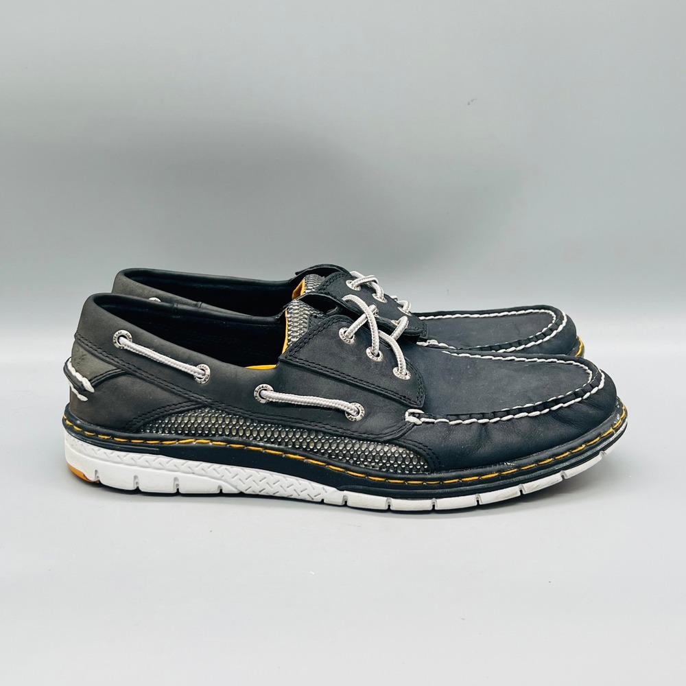 Sperry Shoes Mens 11 Blue Leather Top Sider Boat Comfort Casual Nautical Classic
